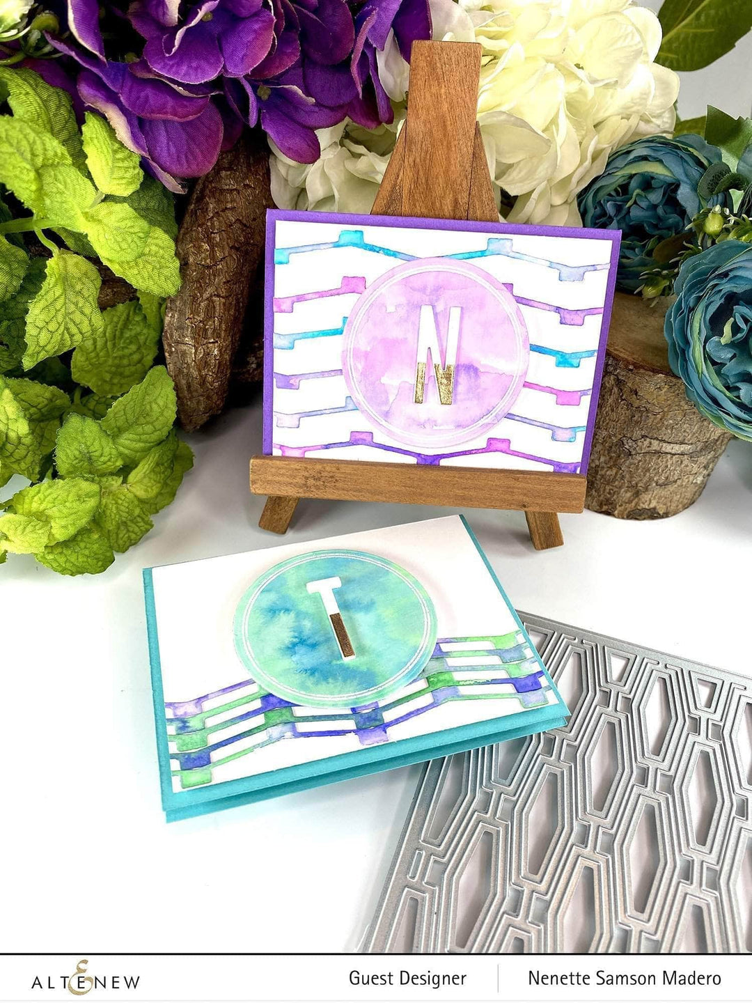 Altenew Stamp & Die Bundle Floral Halos Stamp & Die Bundle