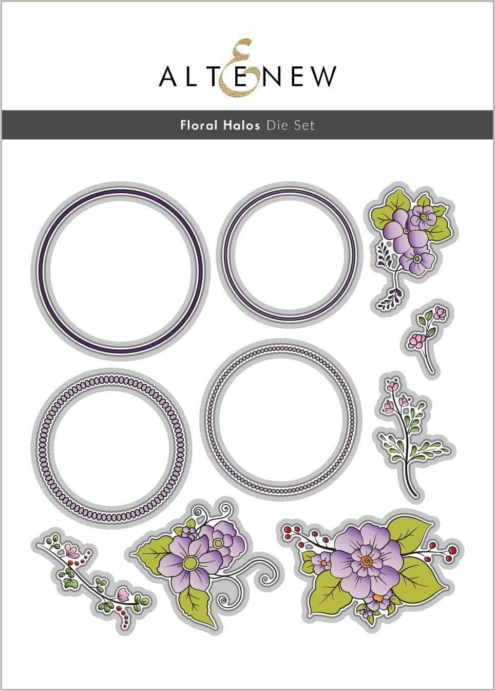 Altenew Stamp & Die Bundle Floral Halos Stamp & Die Bundle