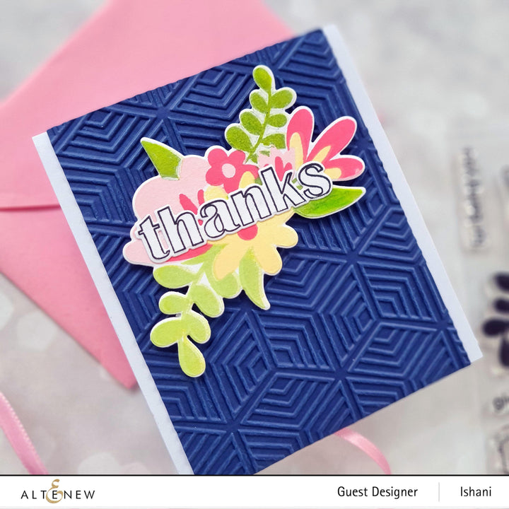 Altenew Stamp & Die Bundle Floral Thanks Stamp & Die Bundle