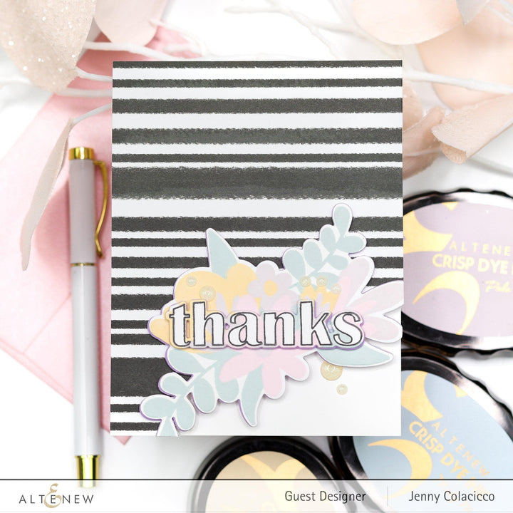 Altenew Stamp & Die Bundle Floral Thanks Stamp & Die Bundle