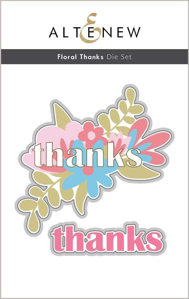 Altenew Stamp & Die Bundle Floral Thanks Stamp & Die Bundle
