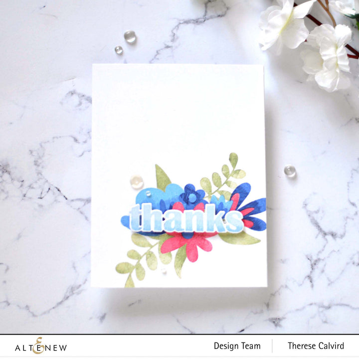 Altenew Stamp & Die Bundle Floral Thanks Stamp & Die Bundle