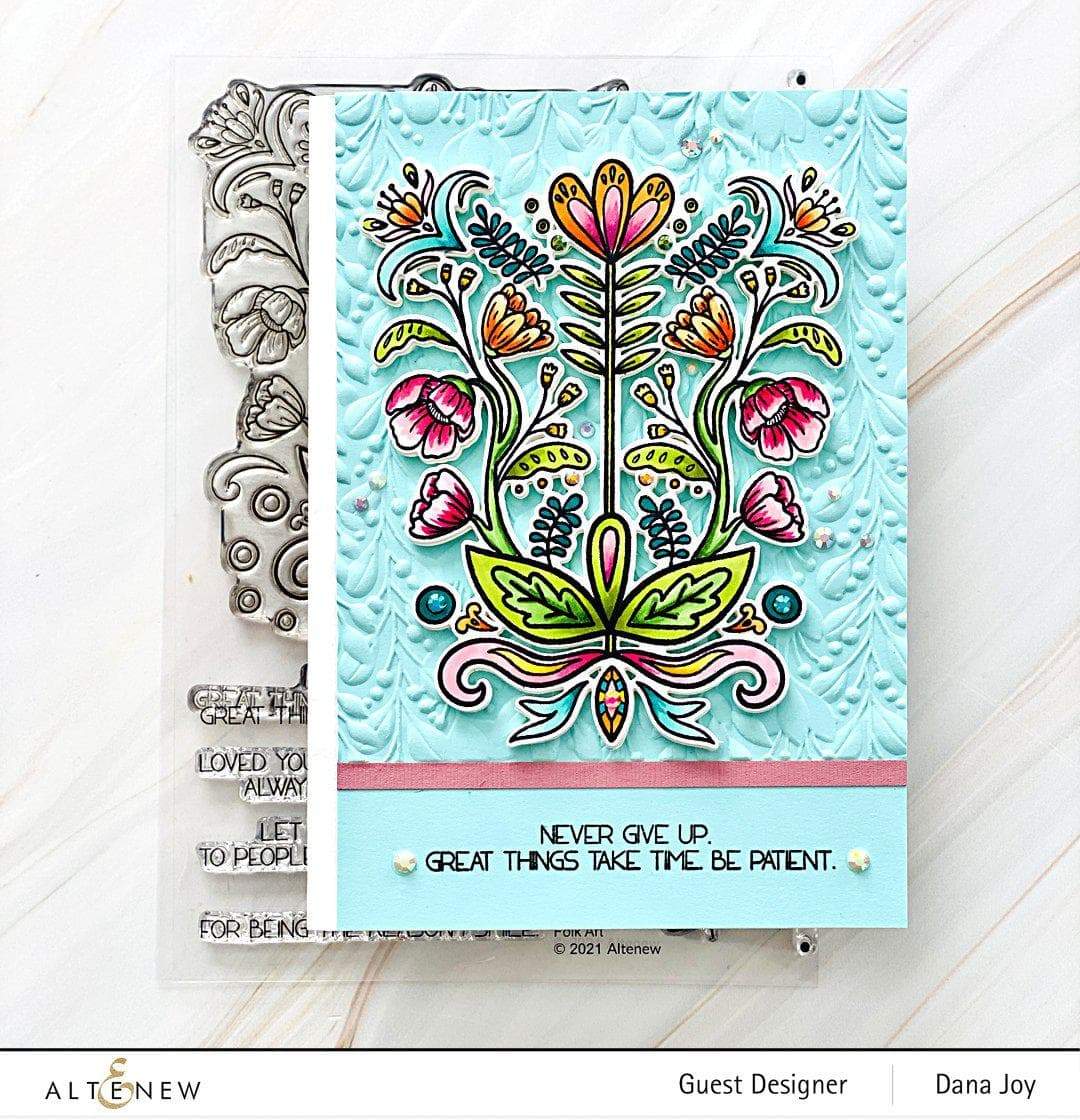Altenew Stamp & Die Bundle Folk Art Stamp & Die Bundle