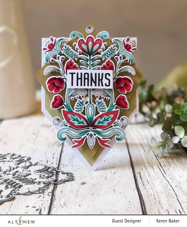 Altenew Stamp & Die Bundle Folk Art Stamp & Die Bundle