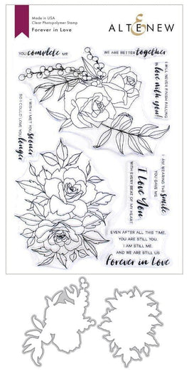 Altenew Stamp & Die Bundle Forever in Love Stamp & Die Bundle