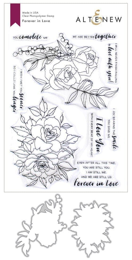 Altenew Stamp & Die Bundle Forever in Love Stamp & Die Bundle
