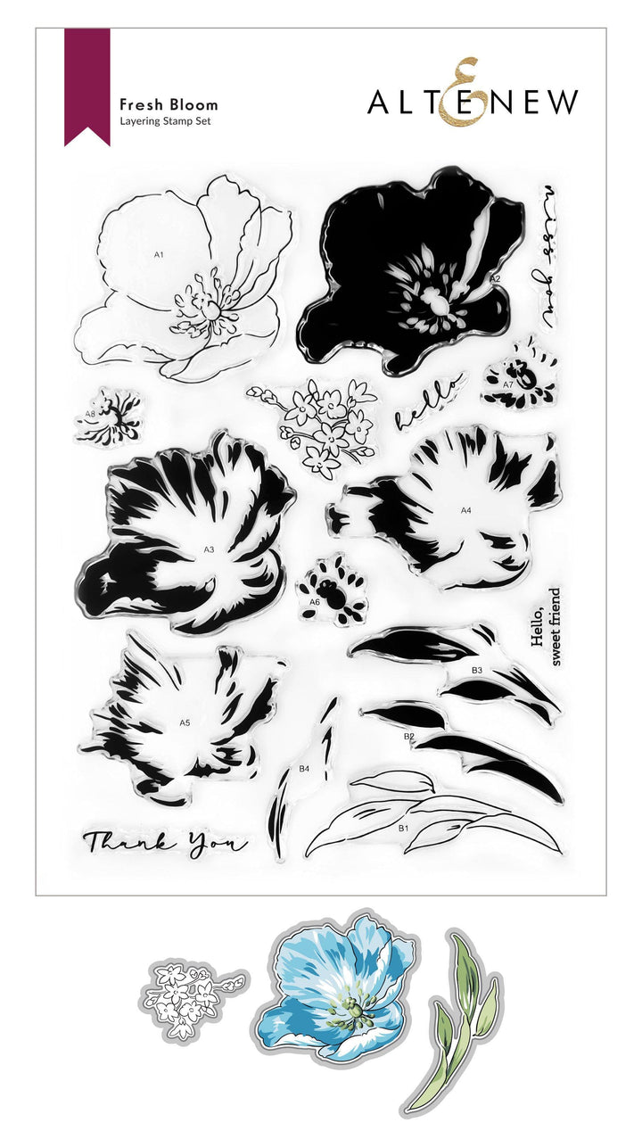 Altenew Stamp & Die Bundle Fresh Bloom Stamp & Die Bundle