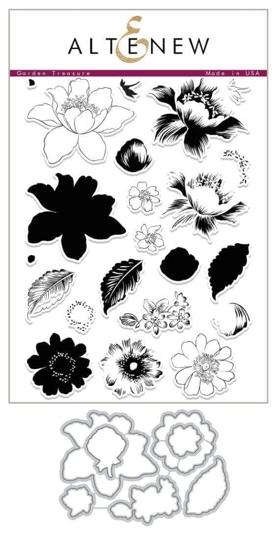 Altenew Stamp & Die Bundle Garden Treasure Stamp & Die Bundle