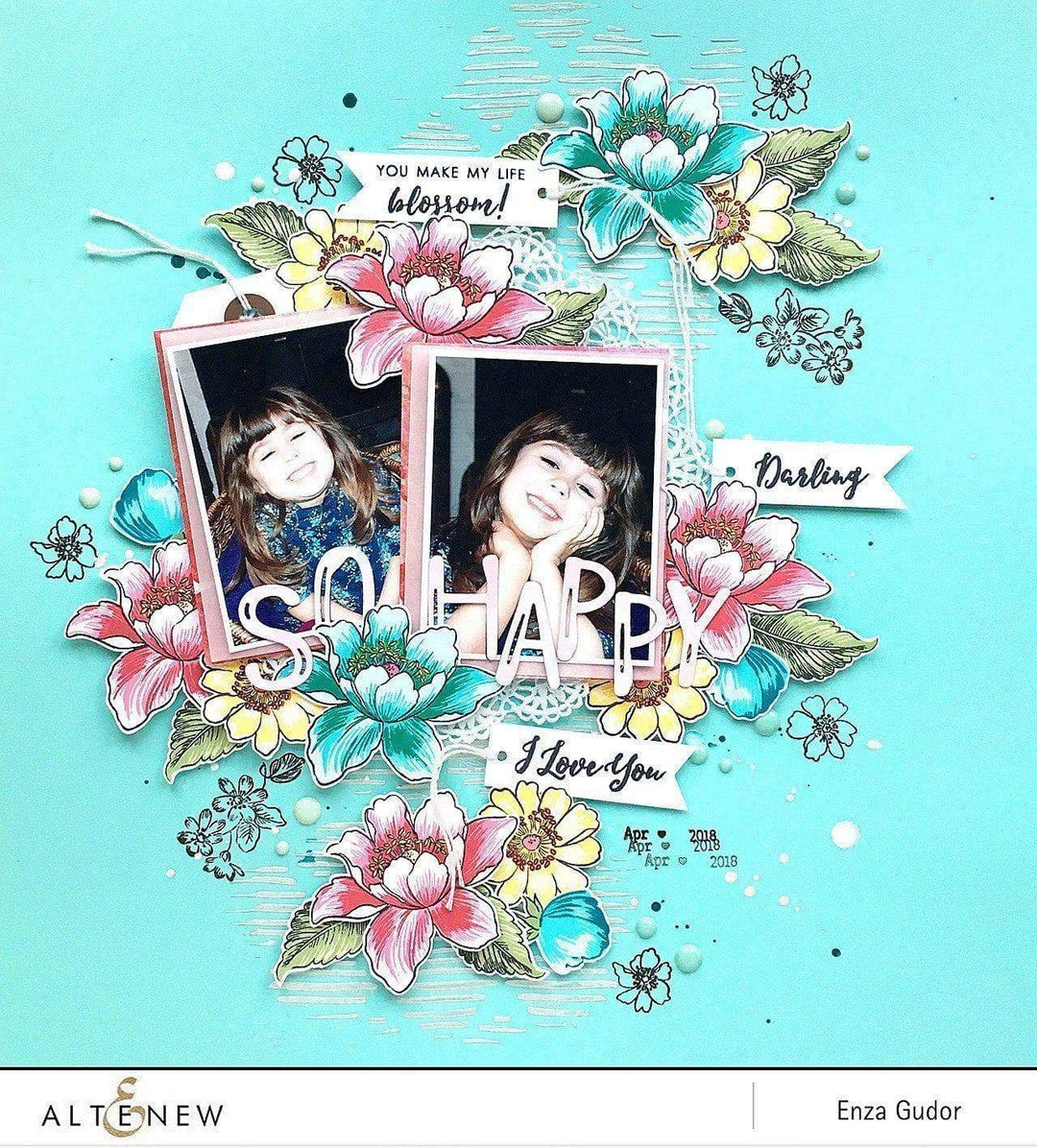 Altenew Stamp & Die Bundle Garden Treasure Stamp & Die Bundle