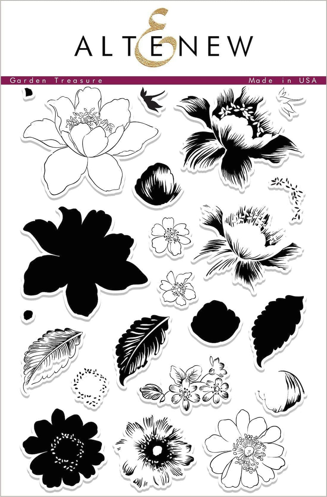 Altenew Stamp & Die Bundle Garden Treasure Stamp & Die Bundle