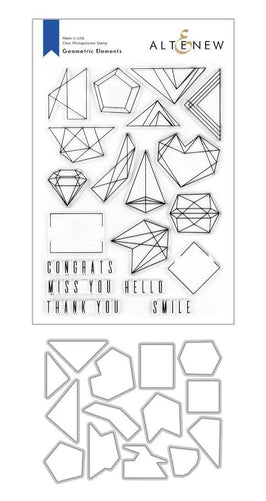 Altenew Stamp & Die Bundle Geometric Elements Stamp & Die Bundle
