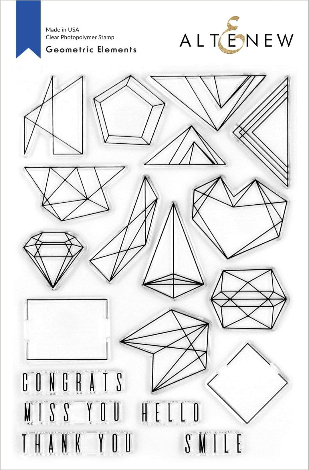 Altenew Stamp & Die Bundle Geometric Elements