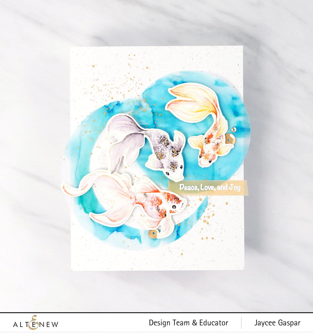 Altenew Stamp & Die Bundle Goldfish Pond Stamp & Die Bundle