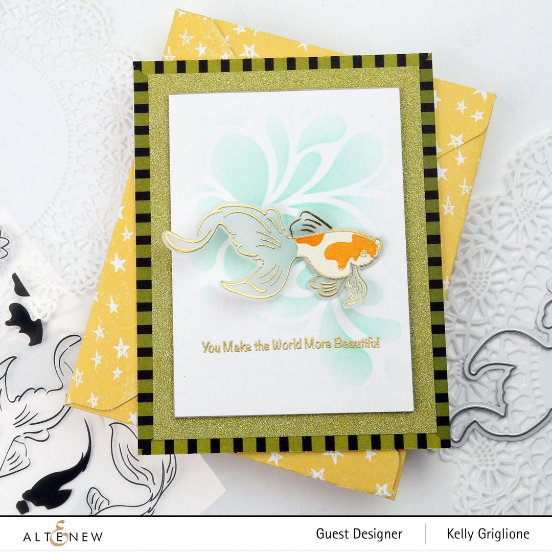 Altenew Stamp & Die Bundle Goldfish Pond Stamp & Die Bundle