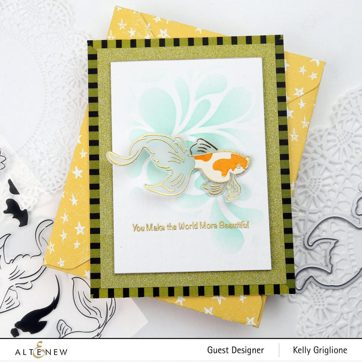 Altenew Stamp & Die Bundle Goldfish Pond Stamp & Die Bundle