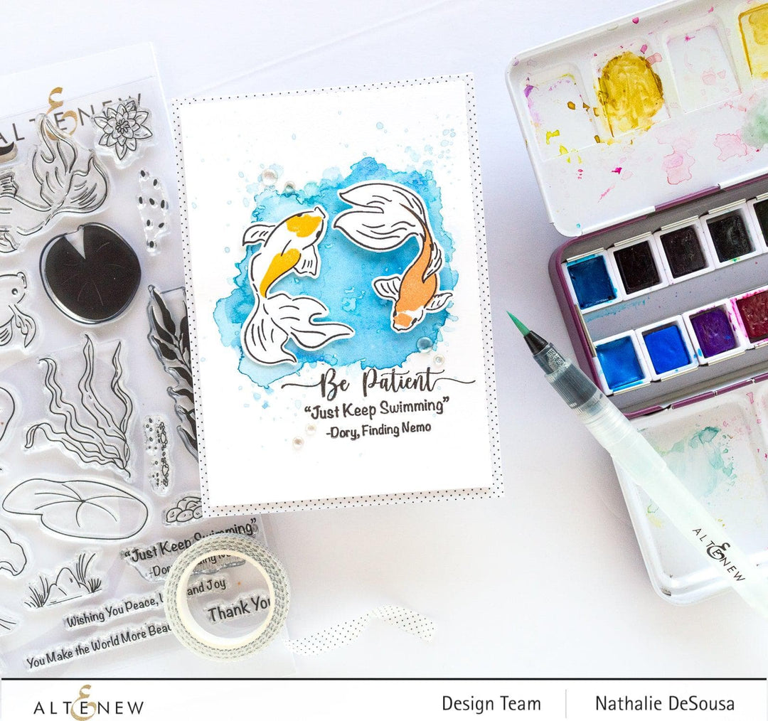 Altenew Stamp & Die Bundle Goldfish Pond Stamp & Die Bundle