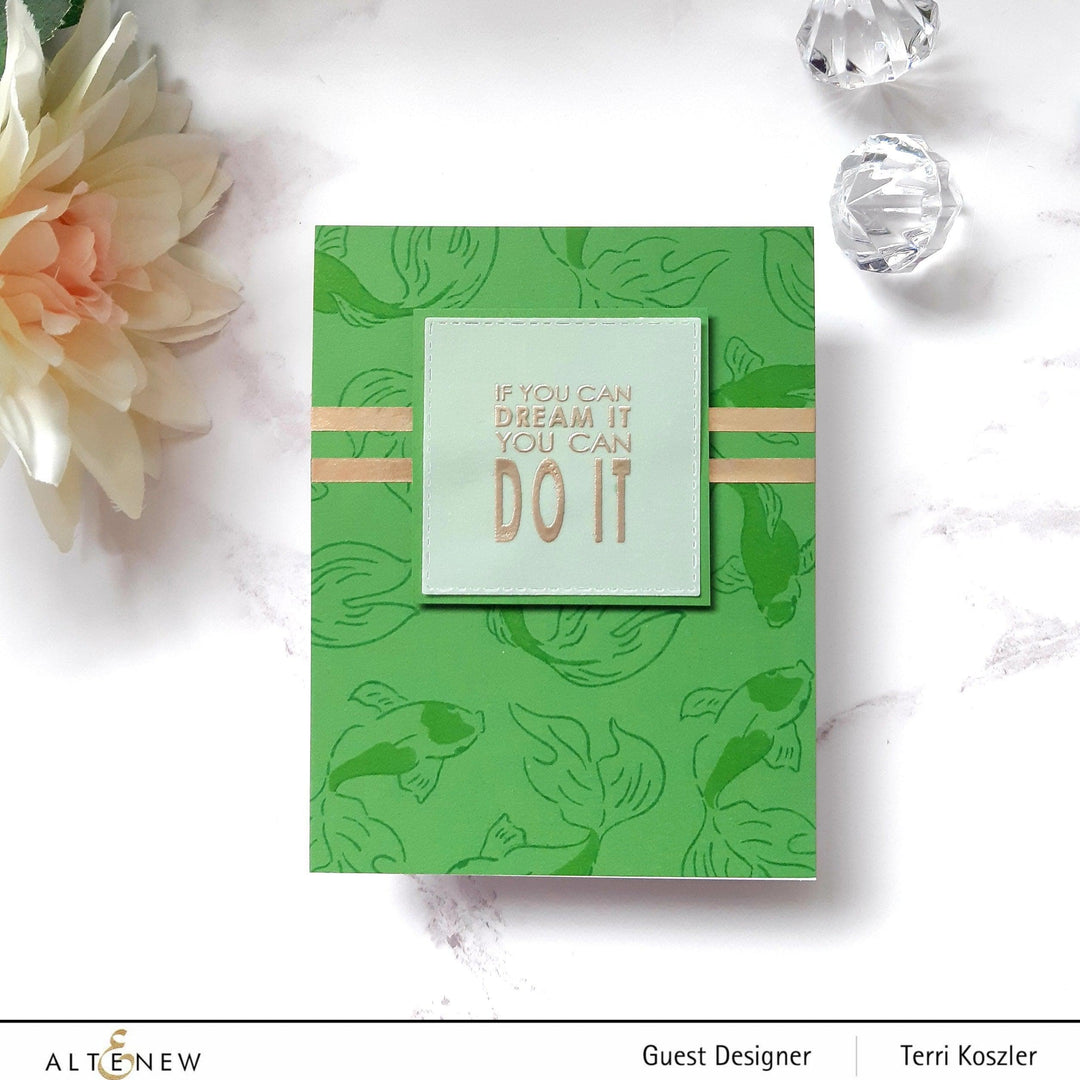 Altenew Stamp & Die Bundle Goldfish Pond Stamp & Die Bundle
