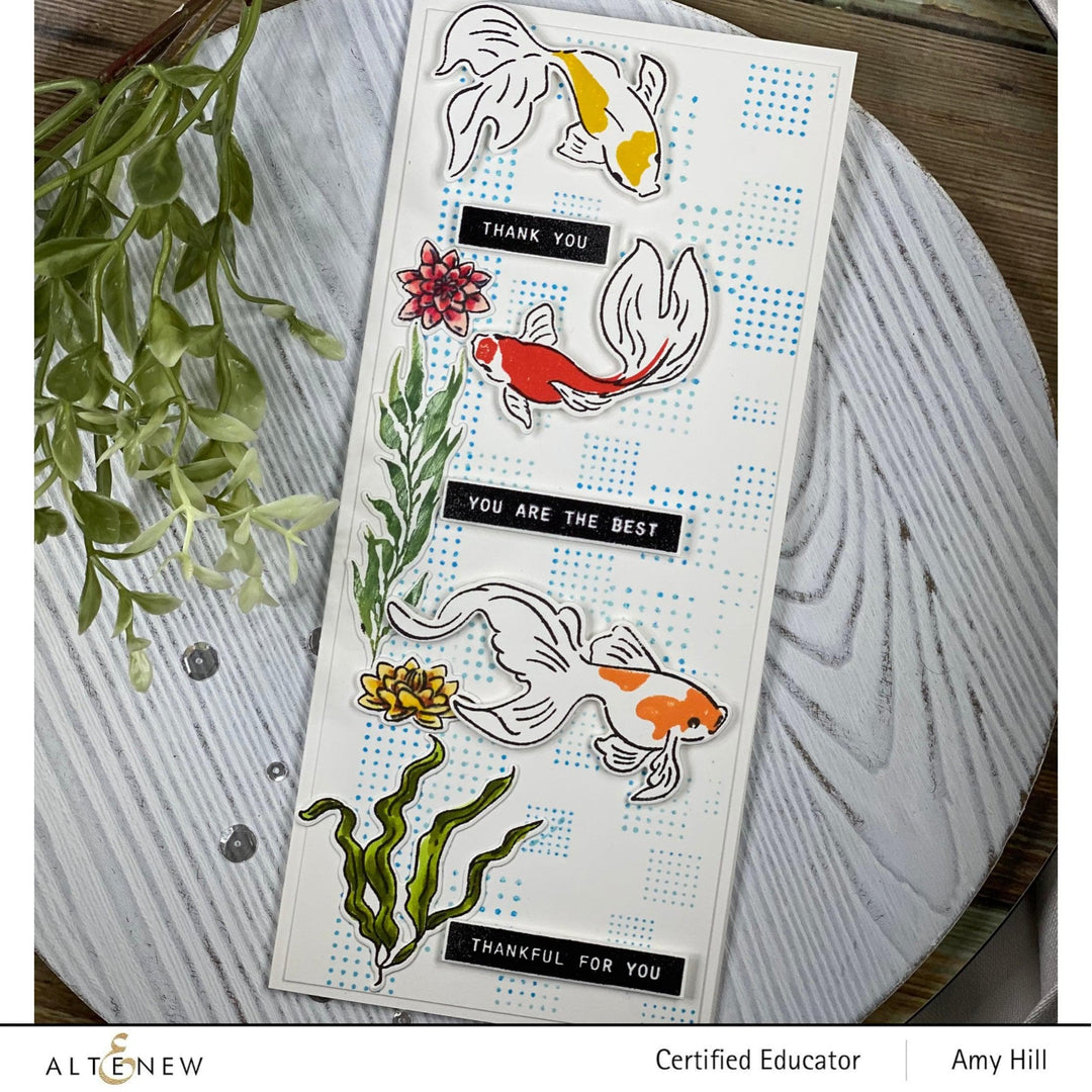 Altenew Stamp & Die Bundle Goldfish Pond Stamp & Die Bundle
