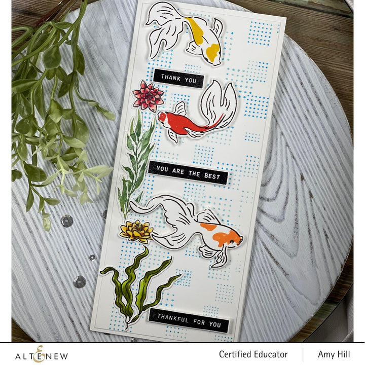 Altenew Stamp & Die Bundle Goldfish Pond Stamp & Die Bundle