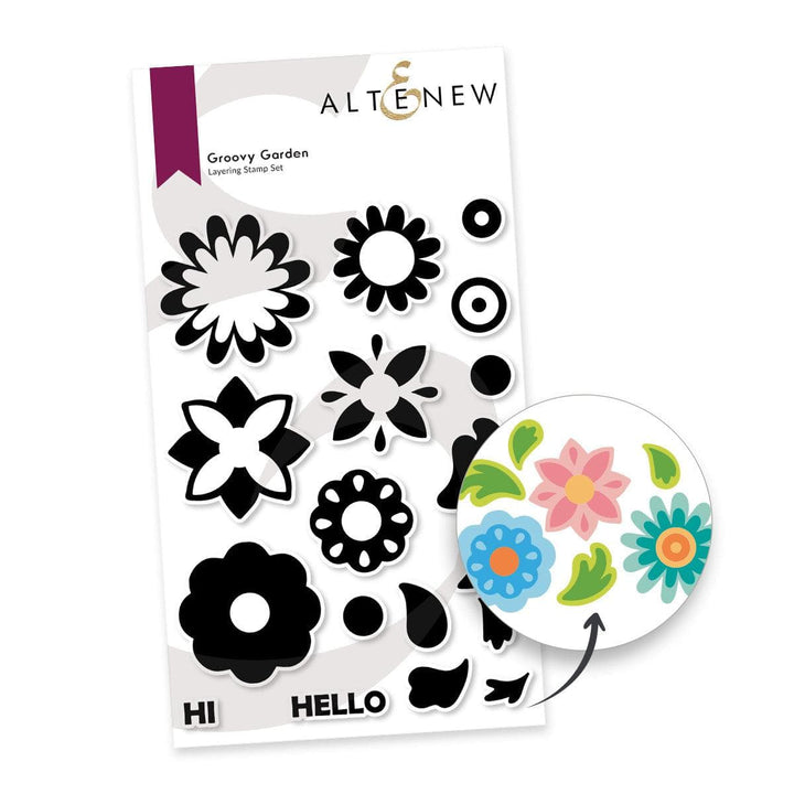 Altenew Stamp & Die Bundle Groovy Garden Complete Bundle