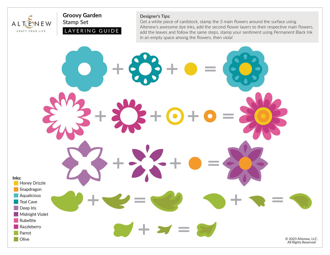 Altenew Stamp & Die Bundle Groovy Garden Complete Bundle