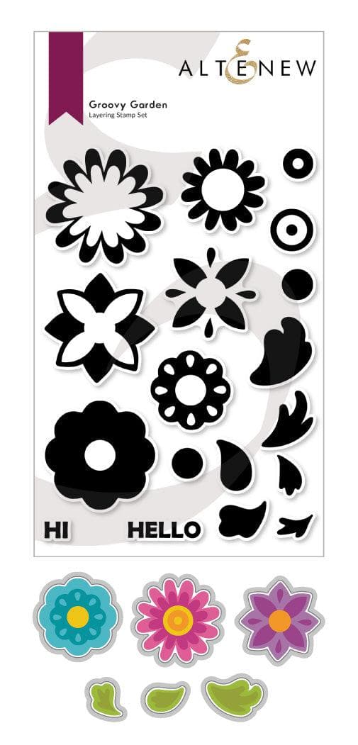 Altenew Stamp & Die Bundle Groovy Garden Complete Bundle