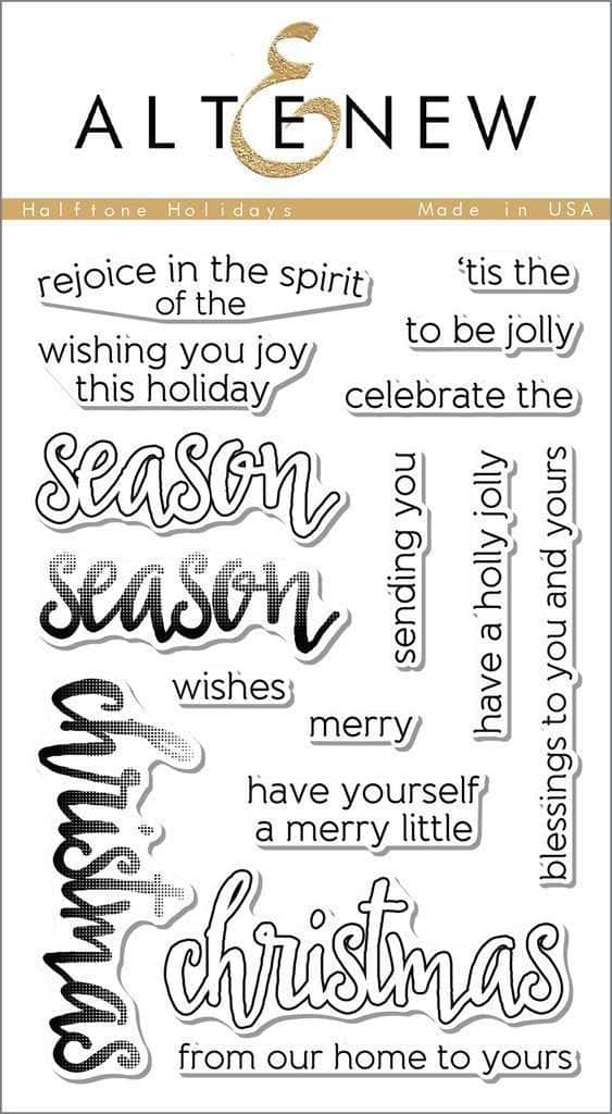 Altenew Stamp & Die Bundle Halftone Holidays