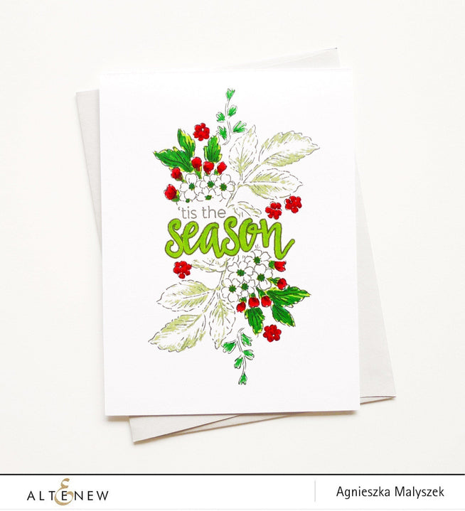 Altenew Stamp & Die Bundle Halftone Holidays Stamp & Die & Christmas Season Die Set Bundle