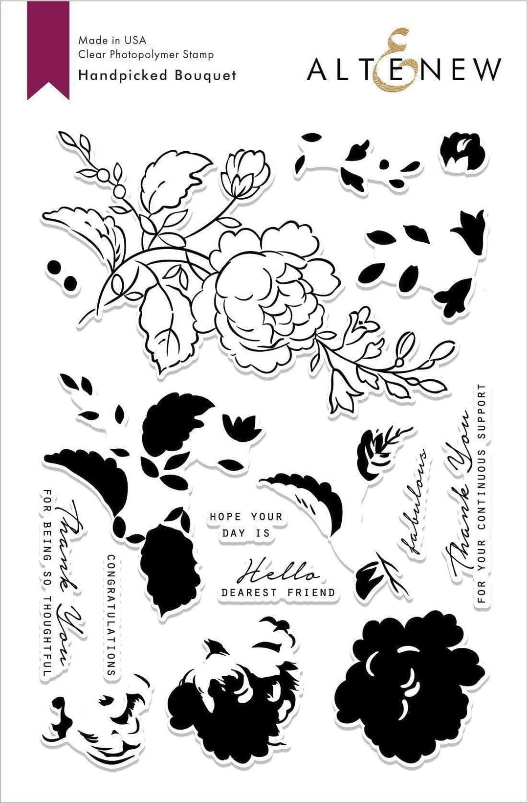 Altenew Stamp & Die Bundle Handpicked Bouquet Stamp & Die Bundle