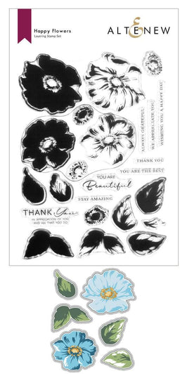 Altenew Stamp & Die Bundle Happy Flowers Stamp & Die Bundle