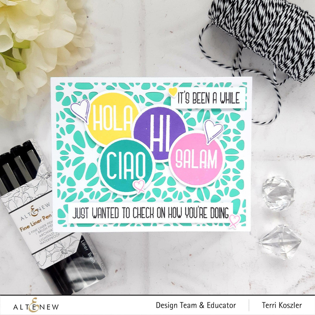 Altenew Stamp & Die Bundle Hello Friend Stamp & Die Bundle