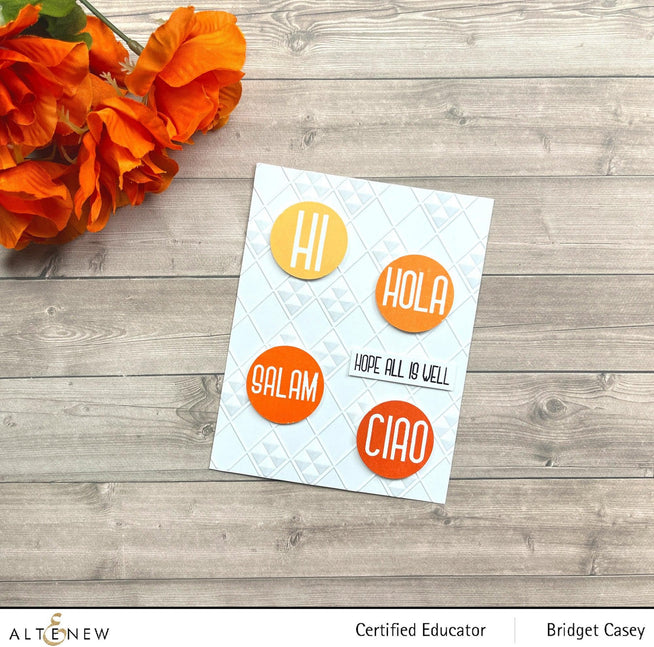 Altenew Stamp & Die Bundle Hello Friend Stamp & Die Bundle