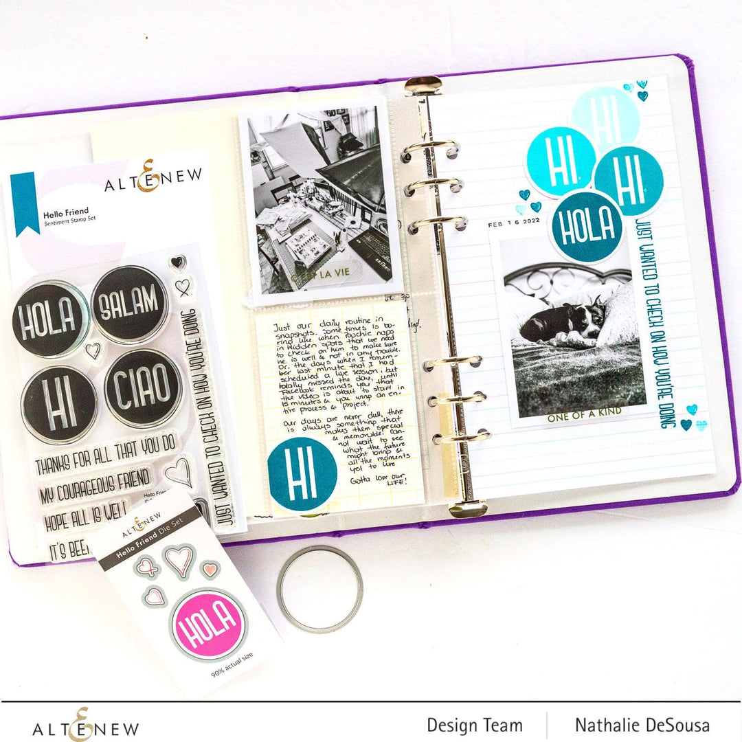 Altenew Stamp & Die Bundle Hello Friend Stamp & Die Bundle