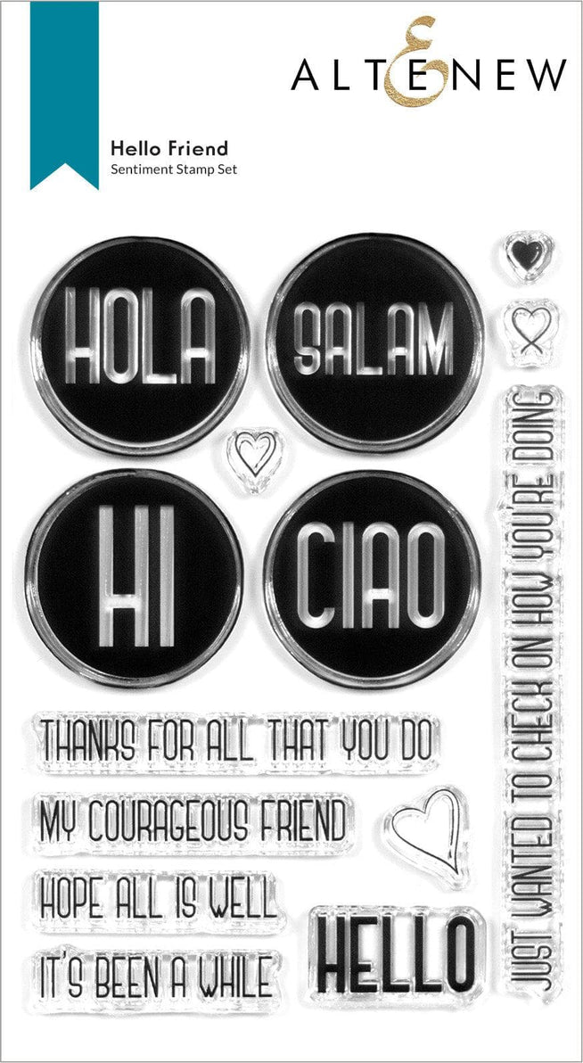 Altenew Stamp & Die Bundle Hello Friend Stamp & Die Bundle