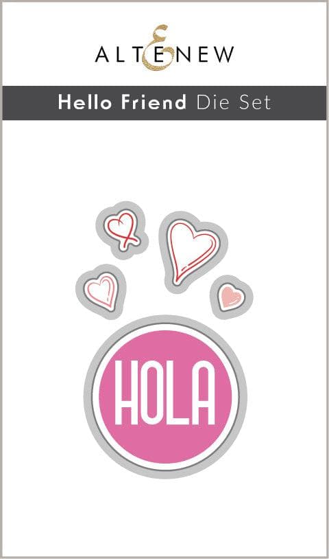 Altenew Stamp & Die Bundle Hello Friend Stamp & Die Bundle