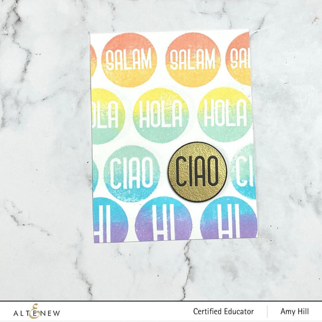 Altenew Stamp & Die Bundle Hello Friend Stamp & Die Bundle
