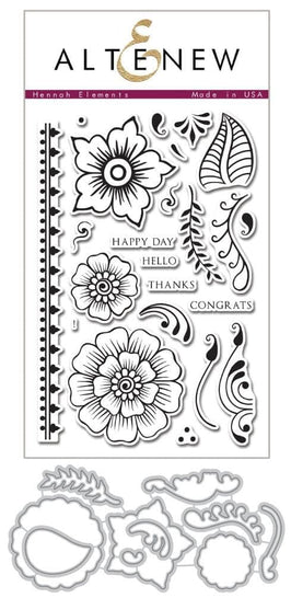 Altenew Stamp & Die Bundle Hennah Elements Stamp & Die Bundle