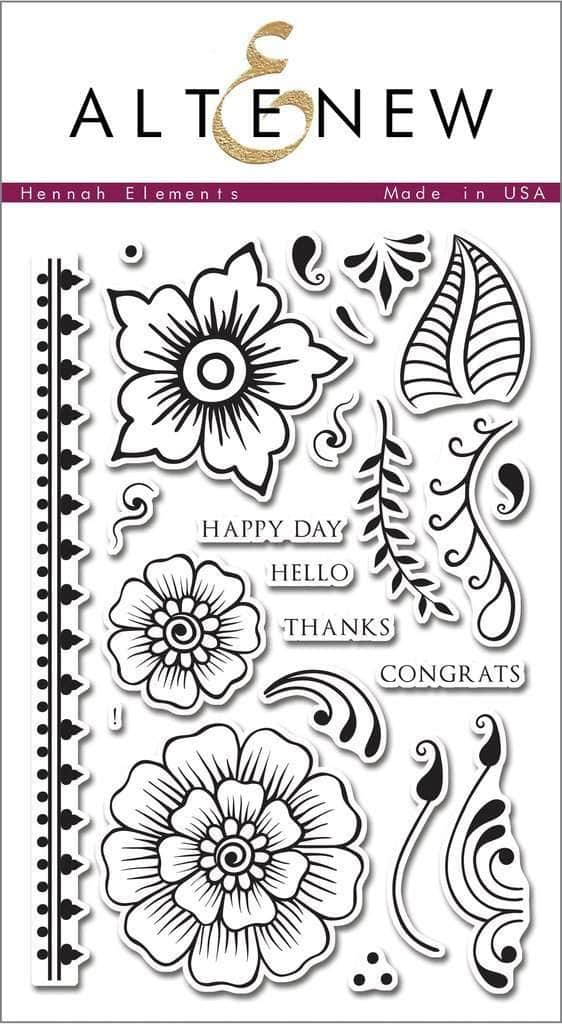 Altenew Stamp & Die Bundle Hennah Elements
