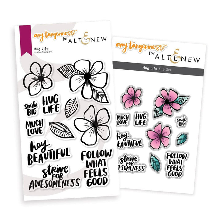 Altenew Stamp & Die Bundle Hug Life