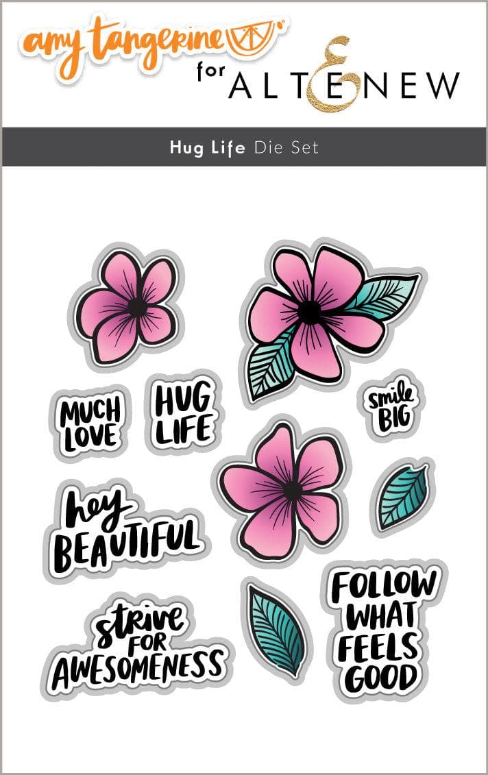 Altenew Stamp & Die Bundle Hug Life