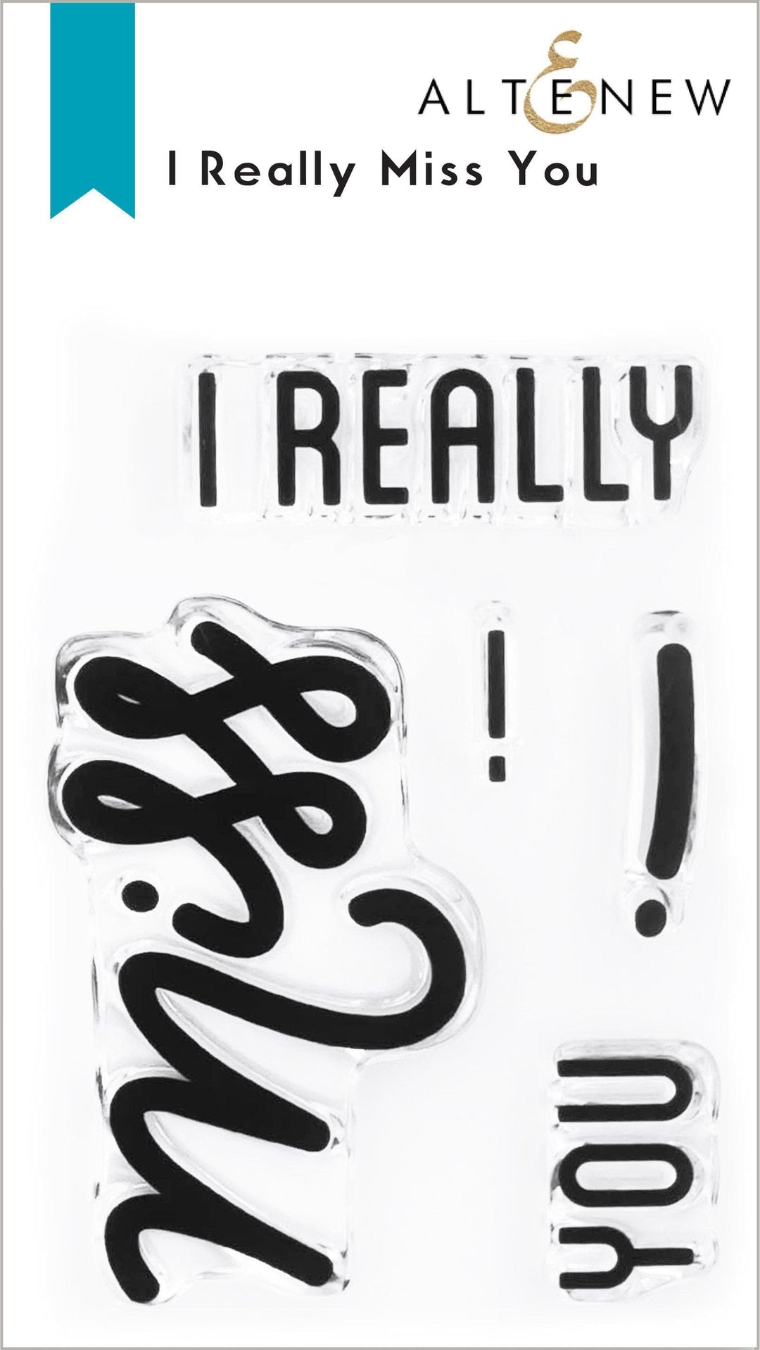 Altenew Stamp & Die Bundle I Really Miss You Stamp & Die Bundle