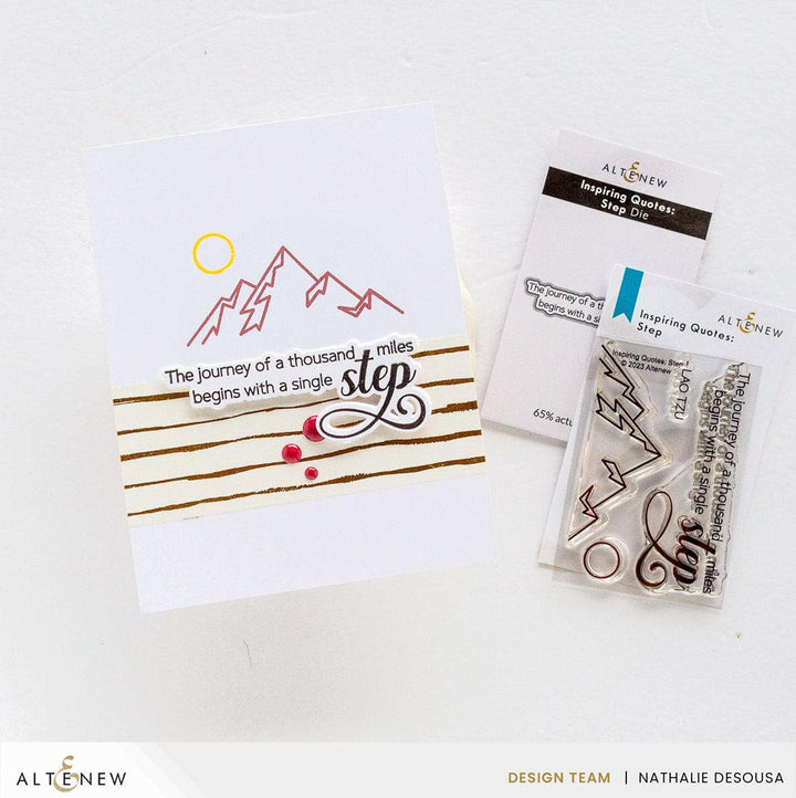 Altenew Stamp & Die Bundle Inspiring Quotes - Step