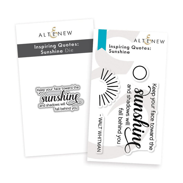 Altenew Stamp & Die Bundle Inspiring Quotes - Sunshine