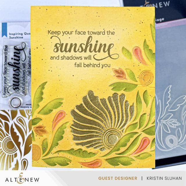 Altenew Stamp & Die Bundle Inspiring Quotes - Sunshine