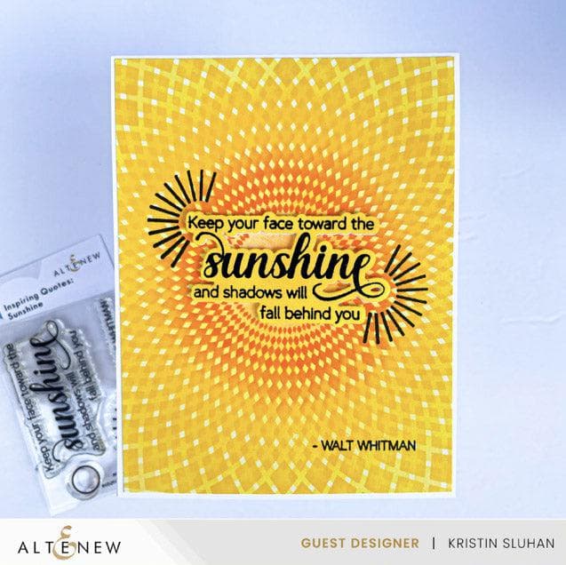 Altenew Stamp & Die Bundle Inspiring Quotes - Sunshine