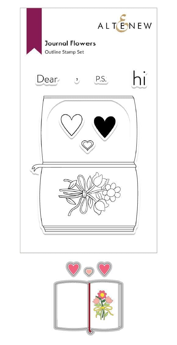 Altenew Stamp & Die Bundle Journal Flowers Stamp & Die Bundle