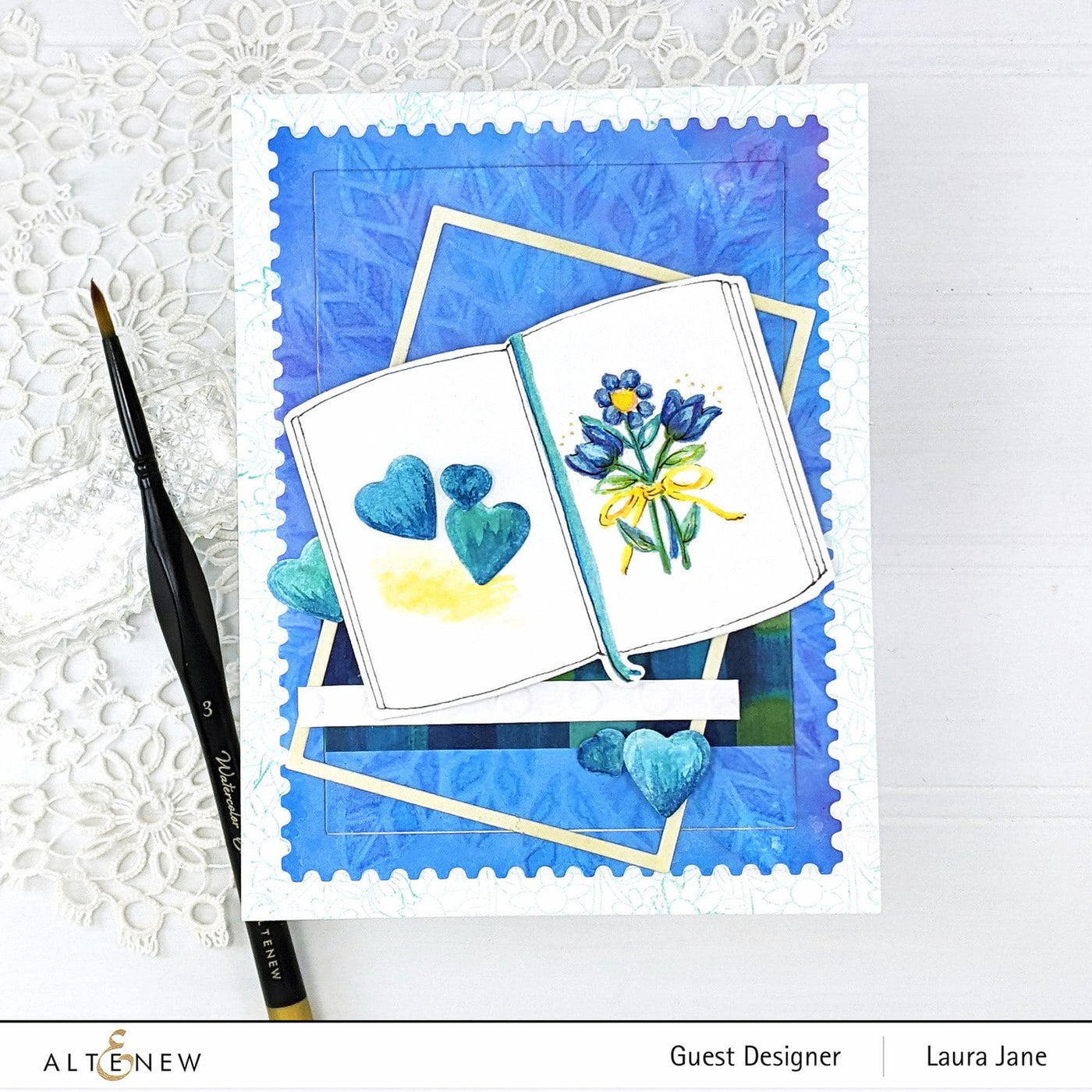 Altenew Stamp & Die Bundle Journal Flowers Stamp & Die Bundle