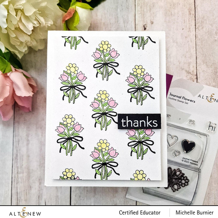 Altenew Stamp & Die Bundle Journal Flowers Stamp & Die Bundle