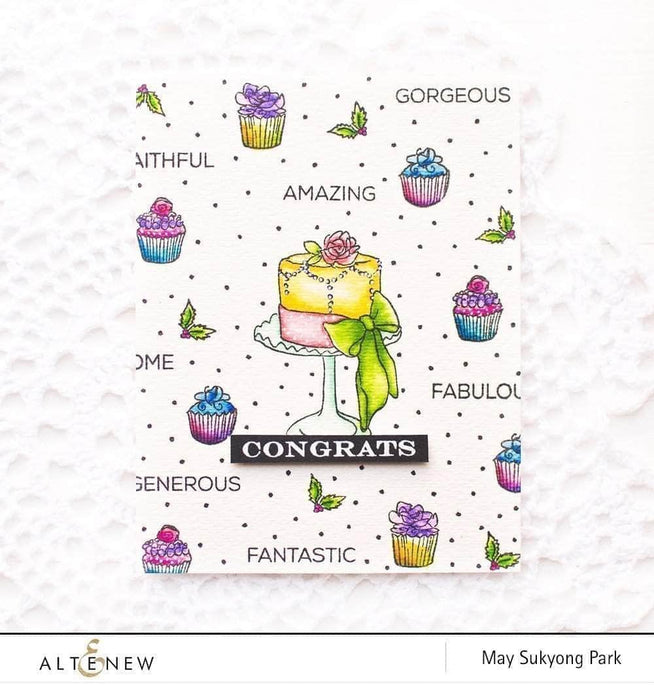 Altenew Layered Letters AFG Stamp and Die Bundle showing stamped alphabet and matching die cuts for crafting projects.