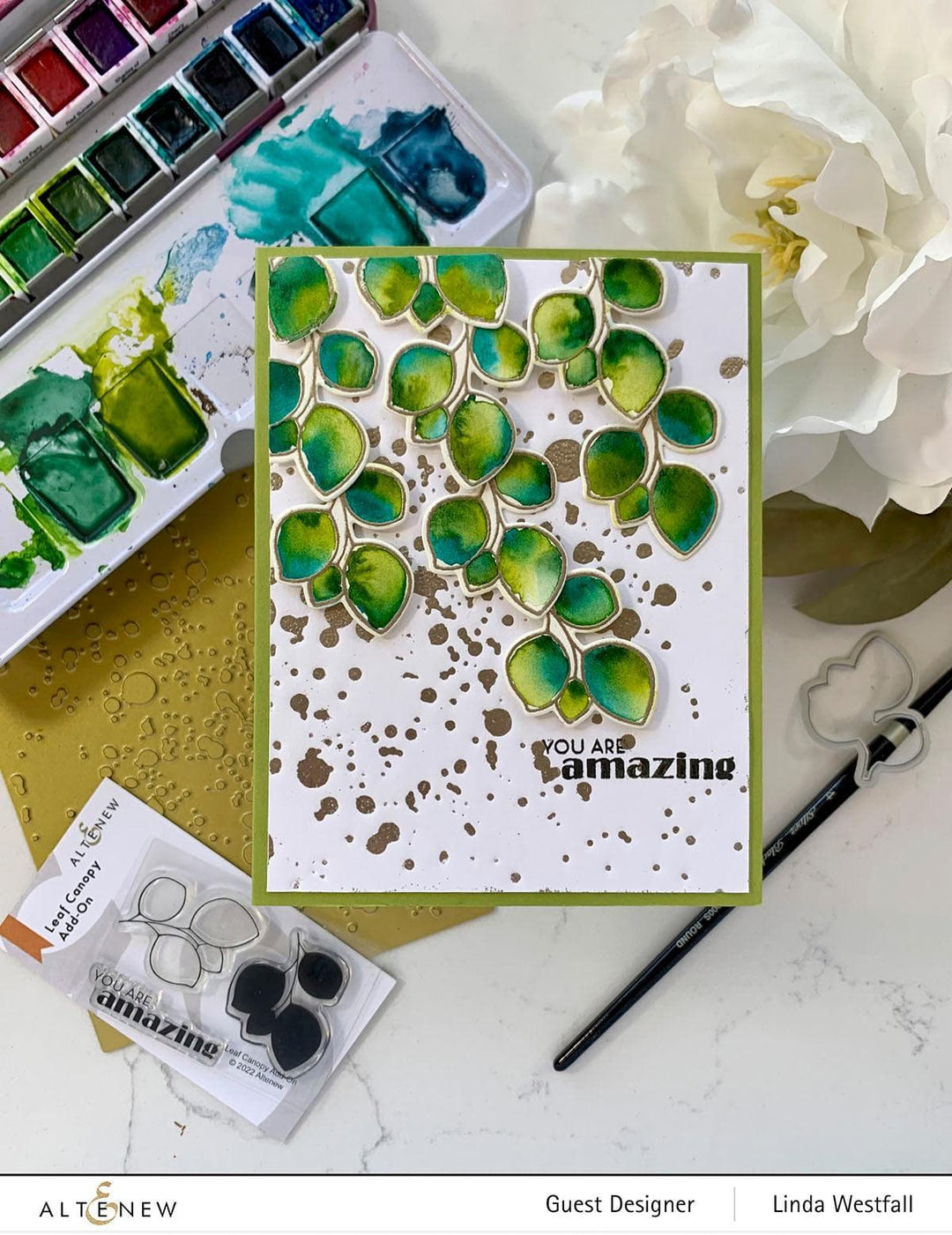 Altenew Stamp & Die Bundle Leaf Canopy Add-On Stamp & Die Bundle